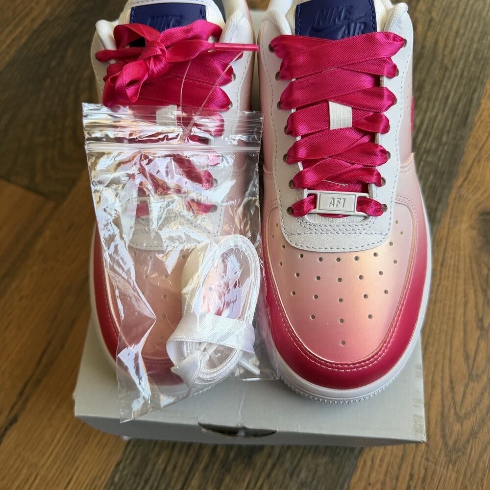 Nike Air Force 1 '07 Kay Yow Cancer Fund Pink White Womens 5.5 CT1092-100 - Picture 11 of 14